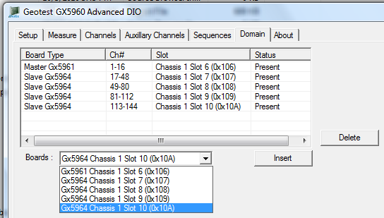 Digital Test Software Front Panel